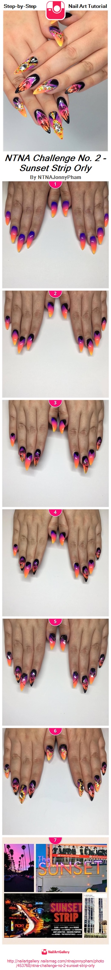 NTNA Challenge No. 2 - Sunset Strip Orly - Nail Art Gallery