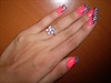 Pink Zebra Nail Art