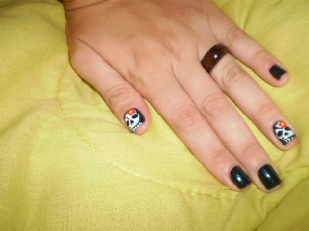 3. "Step-by-Step Skull Nail Art Guide" - wide 10