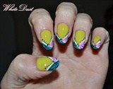 Colorful zebra nails
