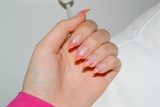 my summer nail pink and orange