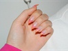 my summer nail pink and orange