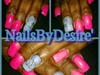 Electric Pink....Periwinkle blue
