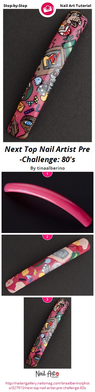 Next Top Nail Artist Pre-Challenge: 80's - Nail Art Gallery
