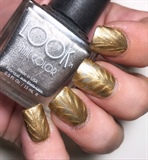 Silver And Gold Watermarble