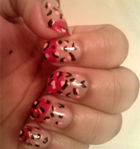 Pink,Red and Black Cheetah