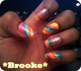 Rainbow Bright Inspired Nails :D