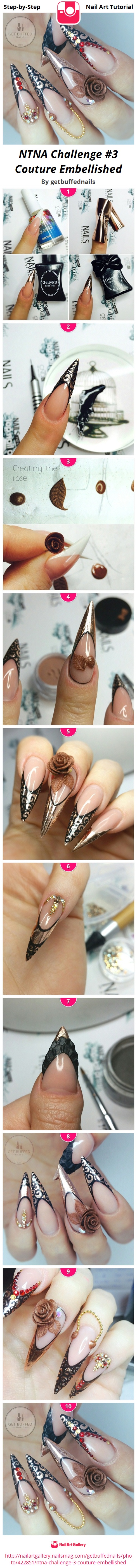 NTNA Challenge #3 Couture Embellished - Nail Art Gallery
