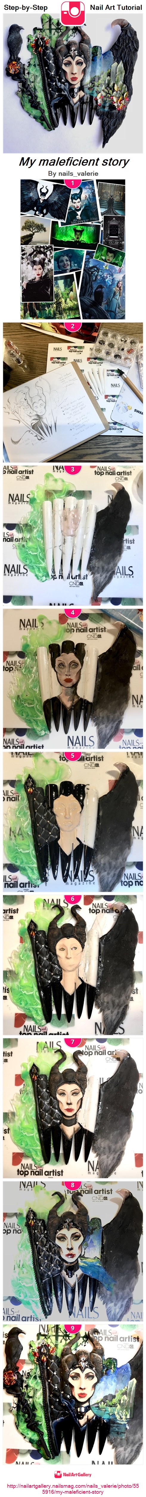 My maleficient story - Nail Art Gallery