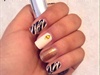 Luxurious Zebra Nail Art