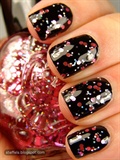 Black Glittery Nails