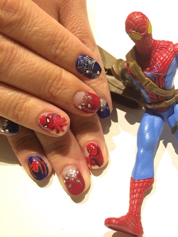 spider-man nail
