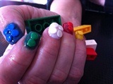 Lego Nail art