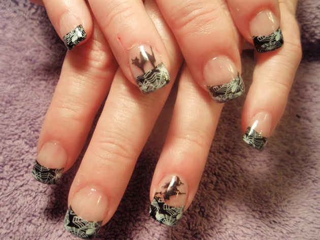 french tip halloween nails - Nail Art Gallery