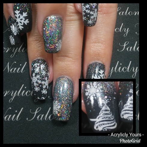 snowflakes and glitter