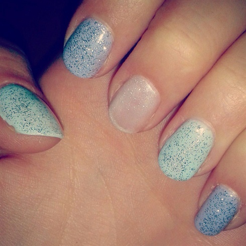 OPI Pastel Glitter Nails :)