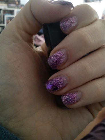 purple glitter gradient