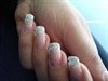 silver sparkle nails