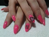 heart love nails