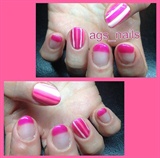 White And Pink Stripes