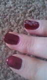deep shimmery red