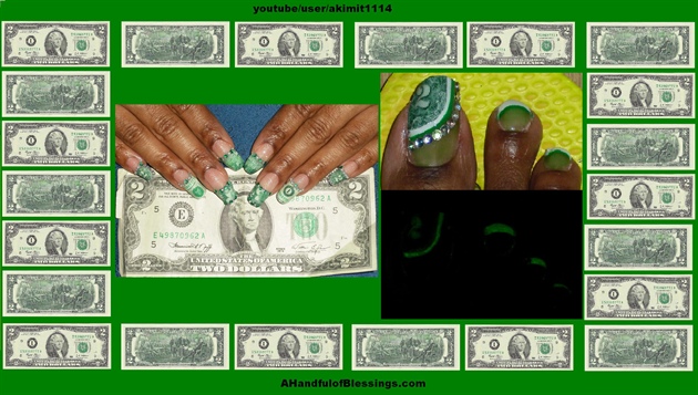 2 Dollar Bill ...(Money Nails &amp; Toes)