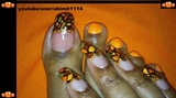 Halloween (Autumn) Toes &amp; Nails (natural