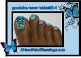 Blue Butterfly... Toes