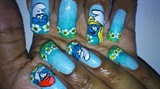 Smurfs Nails
