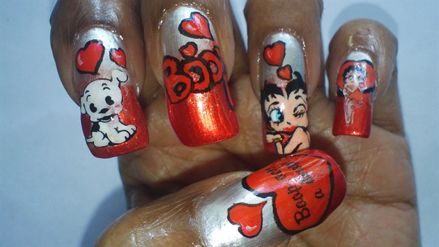Betty Boop Pudgy Nails