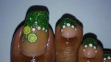 Lime Fimo Toes