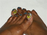 Grey Toes Yellow Butterfly