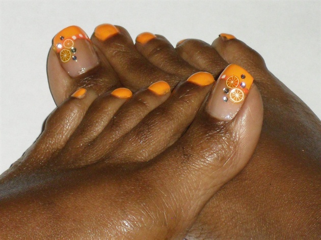 Oranges Fimo Toes