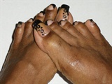 Black French Toes