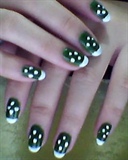 green with dots