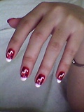 nails in red