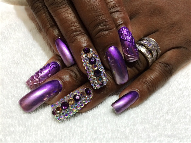 royal purple nails