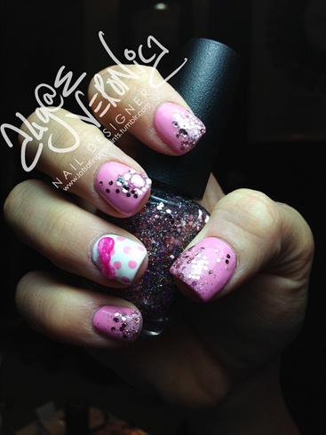Pink Sparkles &amp; Rhinestones w/ Pink Bow