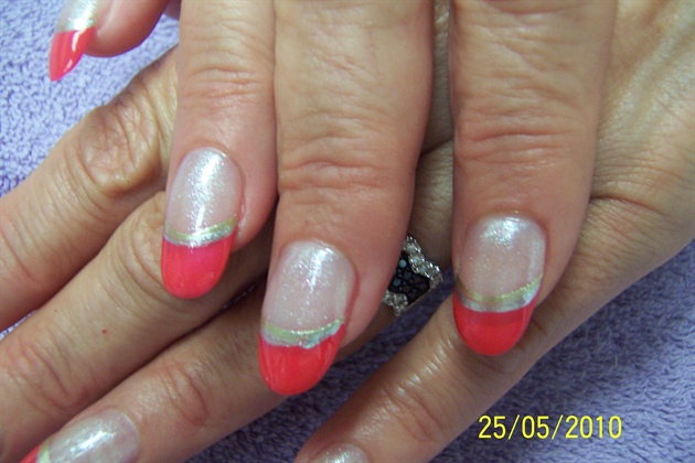 red french tip linda d&#39;s