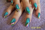 teal color swirl
