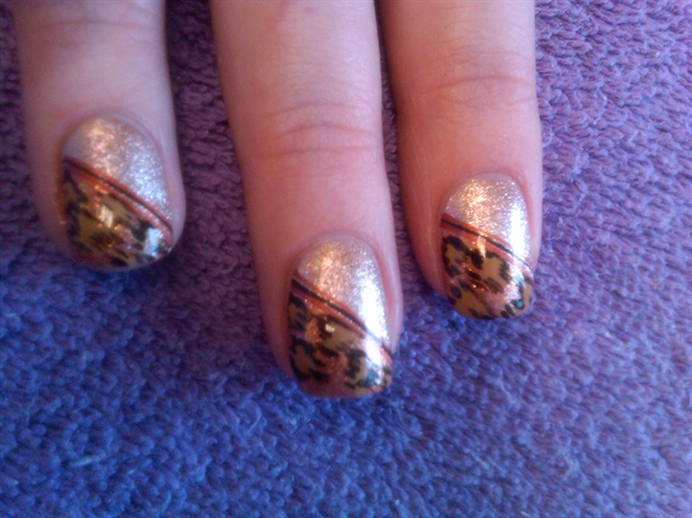 gold foil leopard