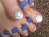 mosaic easter toes
