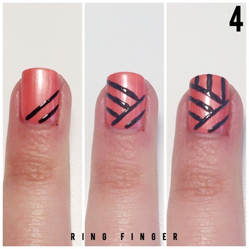 Draw a few lines on your ring finger.