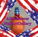 Day 28 Nail Art Challenge: American Flag