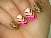GOLD WITH PINKS 