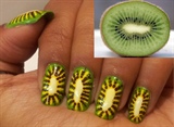 Kiwi nail design