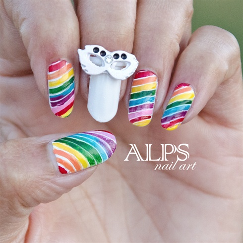Rainbow Nails by Alpsnailart