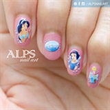 Disney Princess Nail art by Alpsnailart