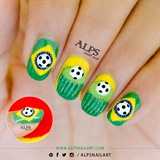 Fifa World Cup Nail Art by alpsnailart 