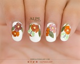 Dry flower nails tutorial @alpsnailart